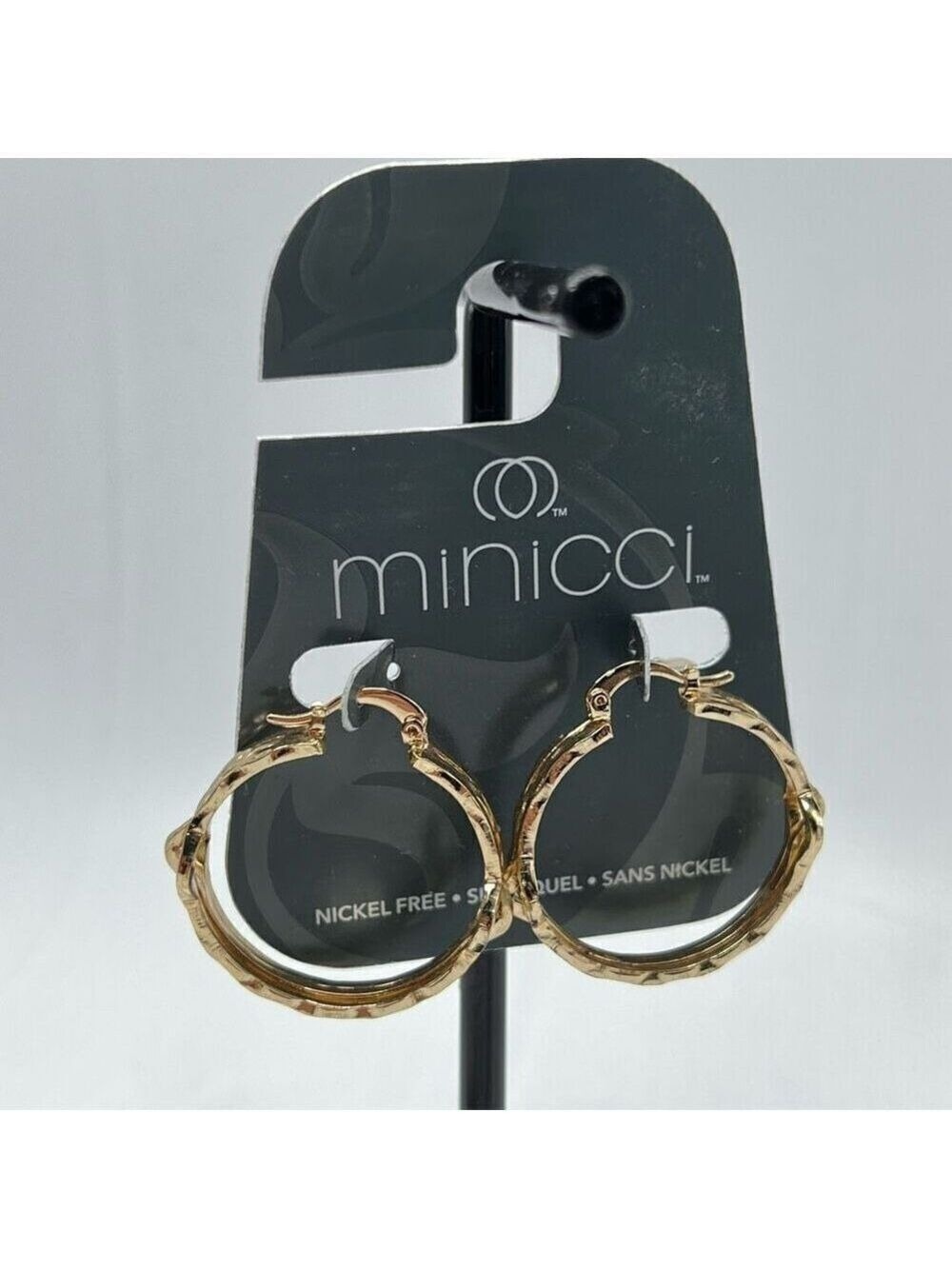 Minicci Gold 3 strand Textured Hoops Earrings $16ea / 3 for $25